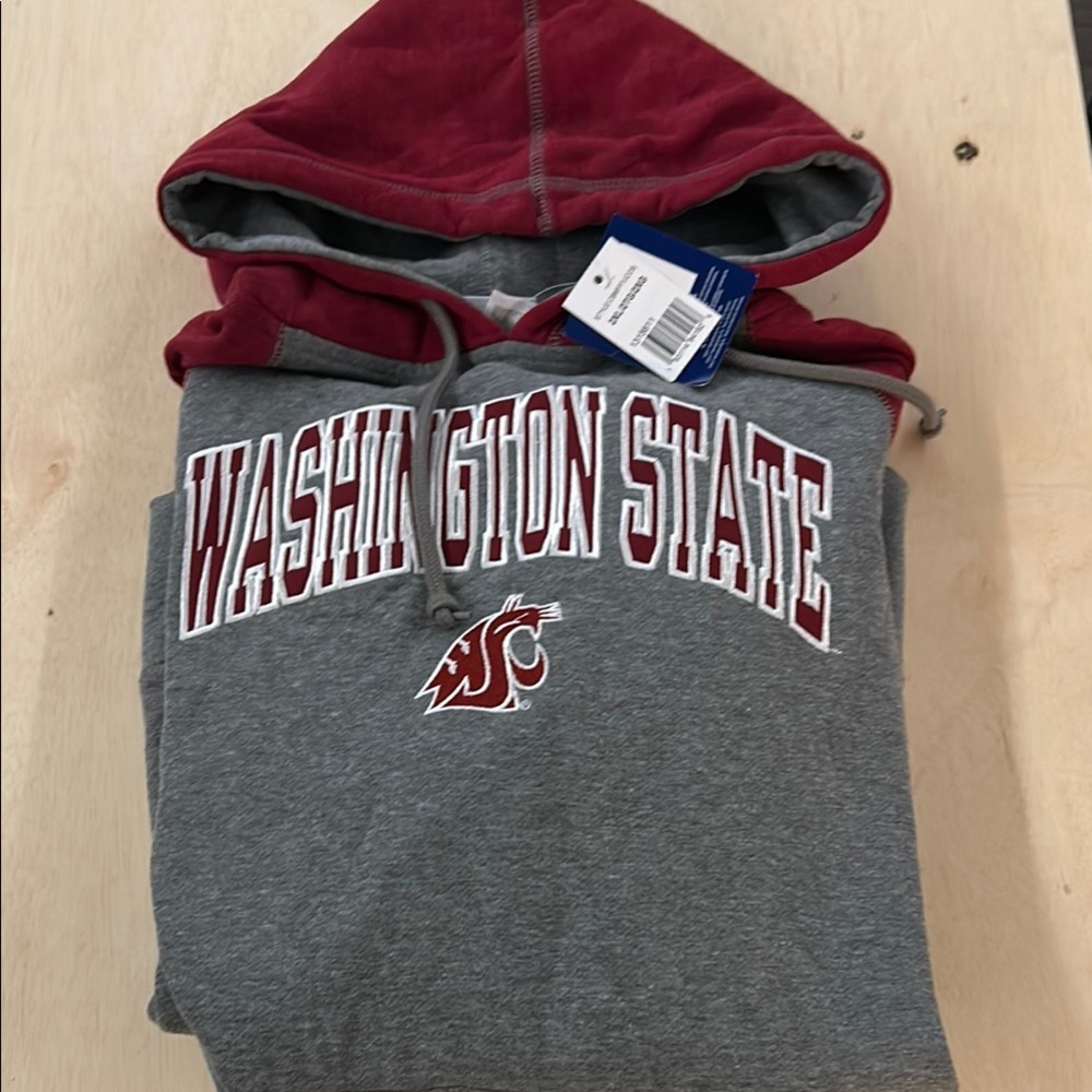Champion Washington State Gray and Red Men's Sweater 2XL